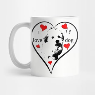 i love my dog, puppy, havanese, bolonka, giftidea Mug